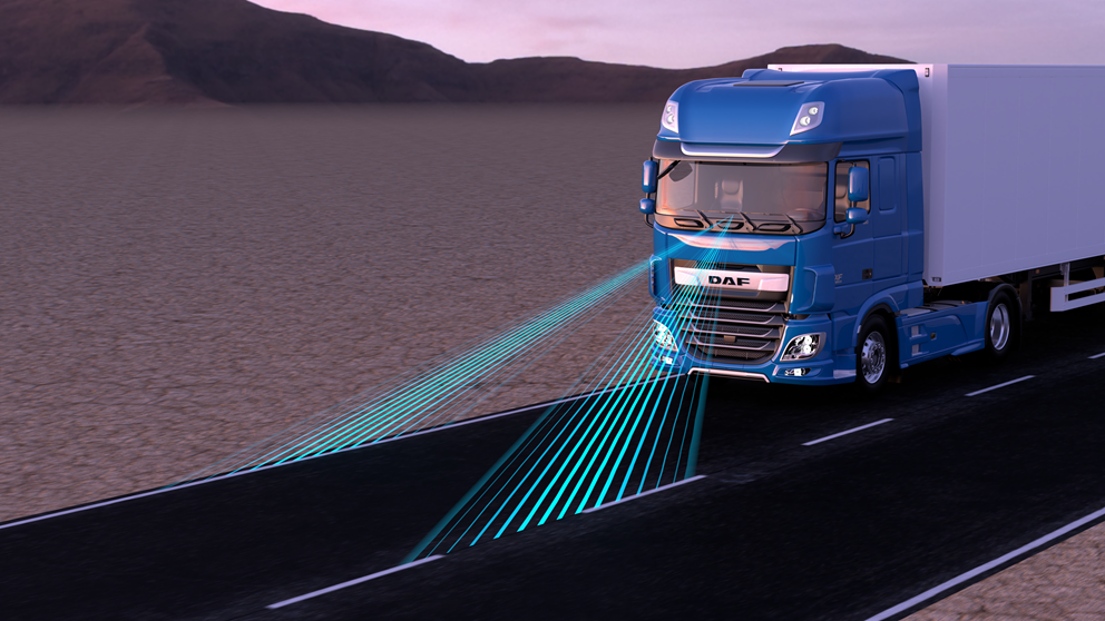 O que é o Lane Departure Warning System (LDWS)? DAF Trucks Portugal