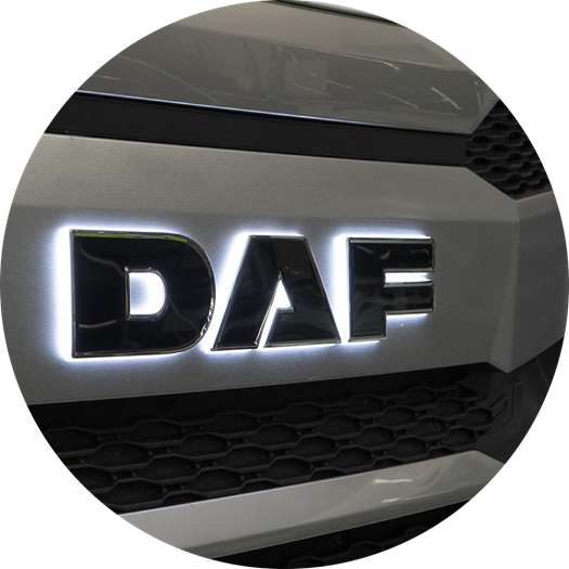 Illuminated DAF logo